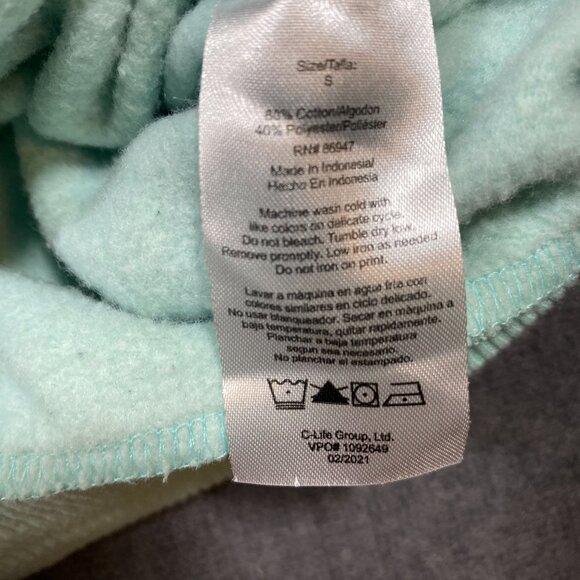 Nickelodeon Mint Green Hoodie With Rugrats Sleeve Design 60% Unisex Size Small - Picture 5 of 10